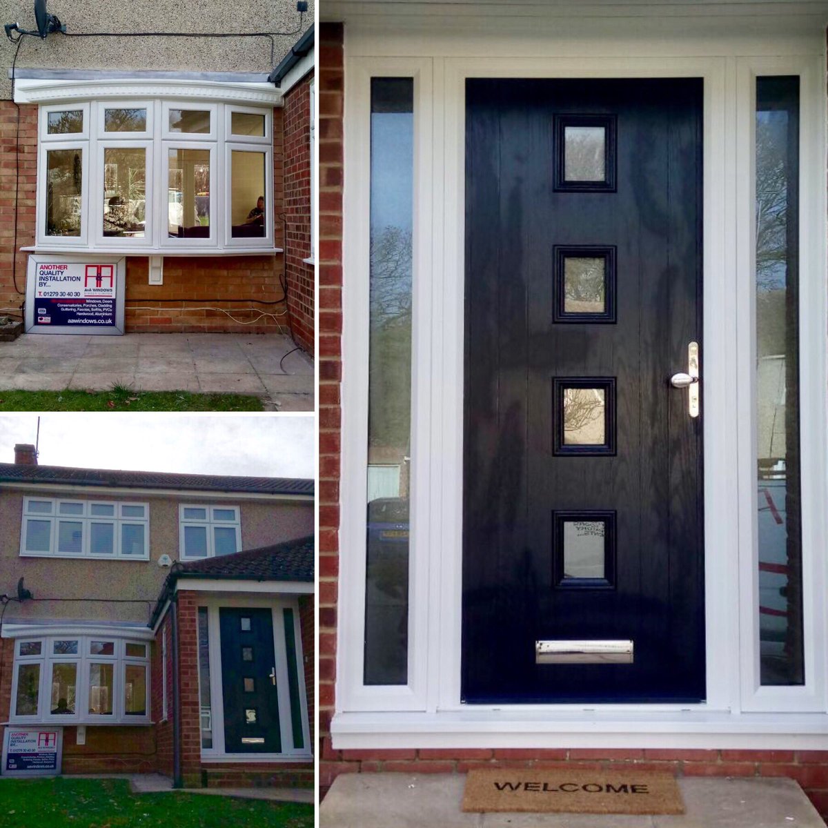 aa_direct's tweet photo. Another fabulous front of house installation from this week 👌#windows #baywindow #compositedoor #dummysashes #harlow #essex #doubleglazing https://t.co/Ixr25cD2dB