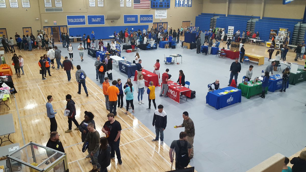 One of my top 5 days of the school year. Tons of community support & tons of opportunities for students. #RaiderPRIDE    #collegecareerfair