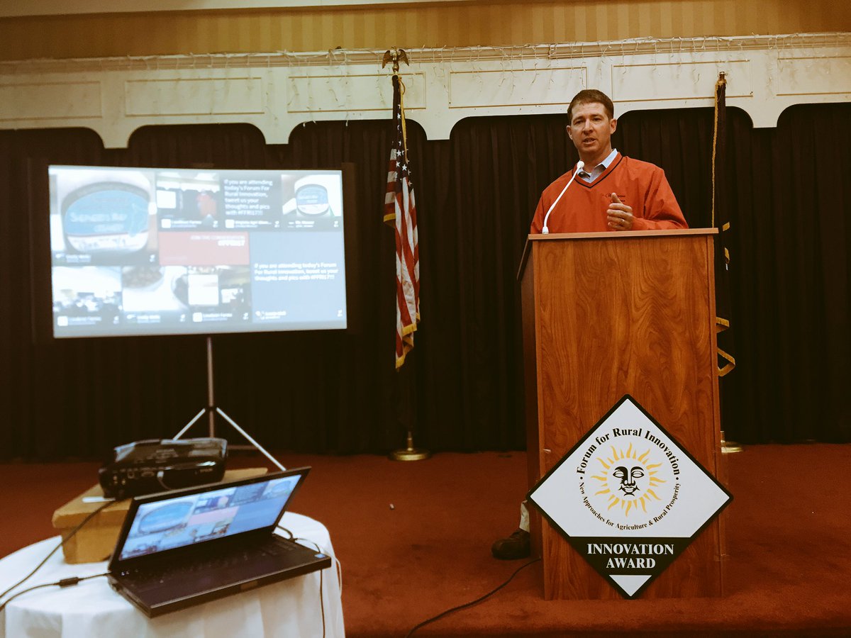 LoudounBiz's tweet photo. Tyler from @wegmeyerfarms shares the benefits of farming for 🍓in #LoudounAg at #FFRI17. #LoudounPossible @LoudounFarms https://t.co/Jq8Ty4WyrO