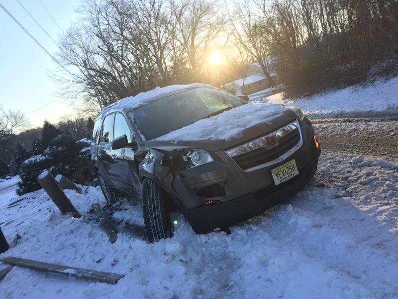 CNSADD's tweet photo. Don't be a Tommy! Please drive safe in the snow today! Take your time and go extra slow! (He was fine) #SADD17 #SlowDown #RIPCar https://t.co/YYSb6MyOk9