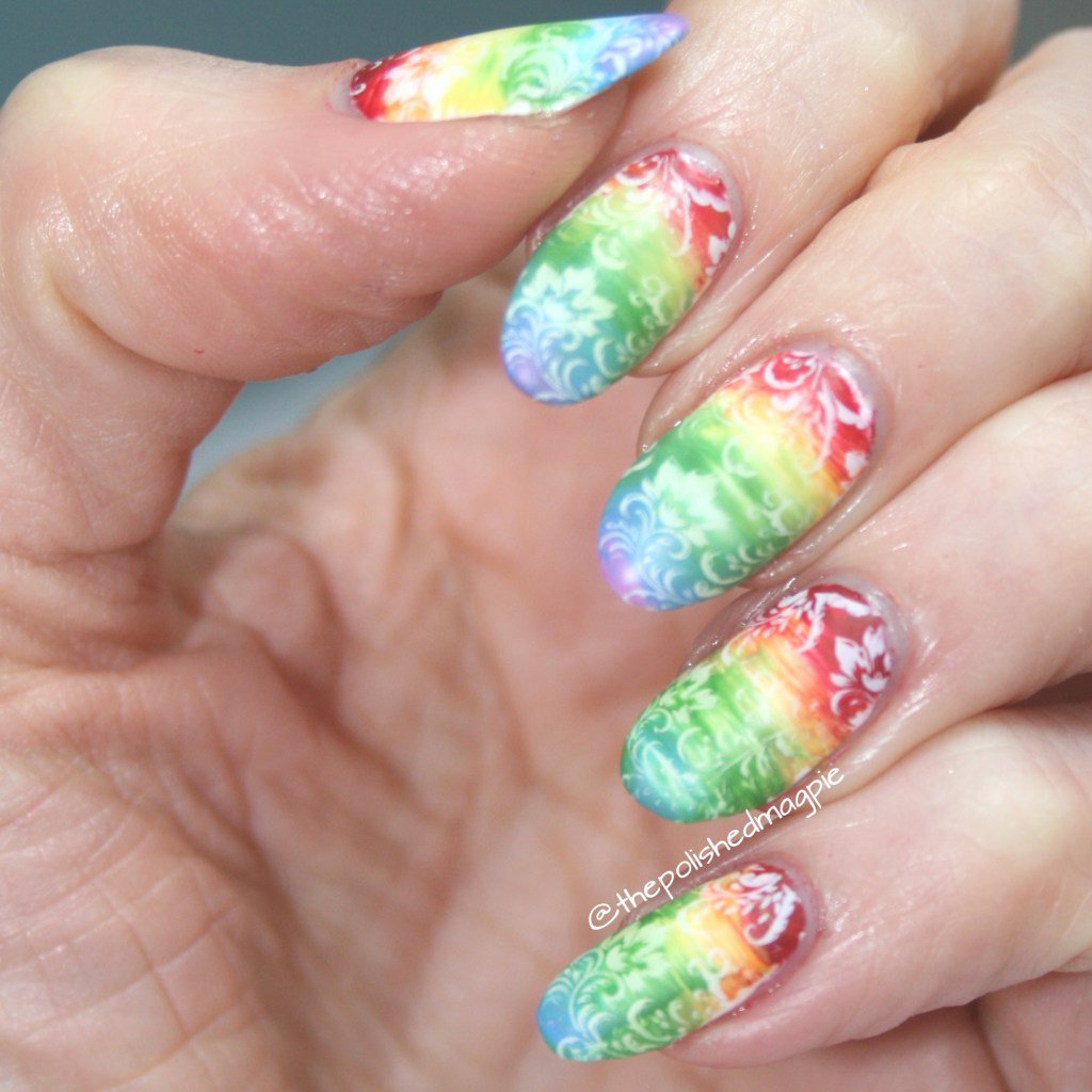 polishedmagpie's tweet photo. Nail Crazies Unite Nail Art Challenge – Rainbow https://t.co/YCargjwAMd https://t.co/aHUVjL6UrI
