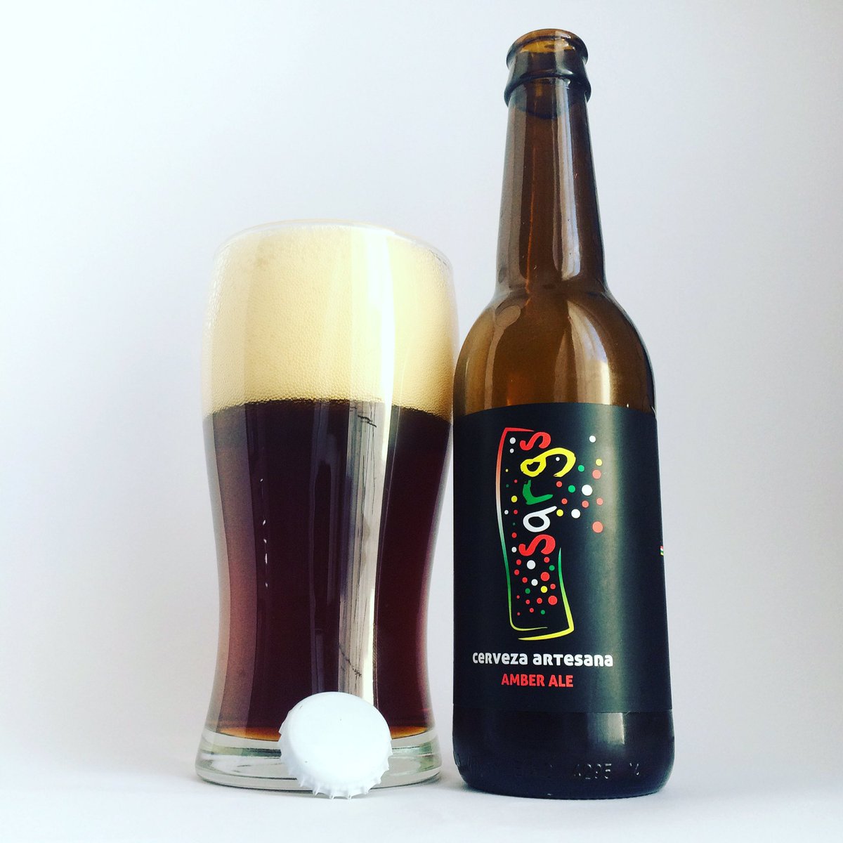 La Cerveza del Viernes: Sargs Amber Ale. Style: American Amber Ale. Alc. 5,5% Vol. 40cl. Brewery: <a href="/CervezasSargs/">Cervezas Sargs</a> #Logroño #laRioja #Spain