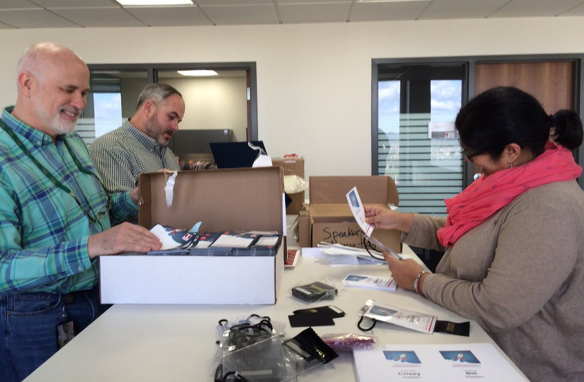 tccy's tweet photo. TCCY staff working away to get ready to welcome advocates to Children's Advocacy Days! #TNCAD #TCCY https://t.co/gSJHsLKqgT