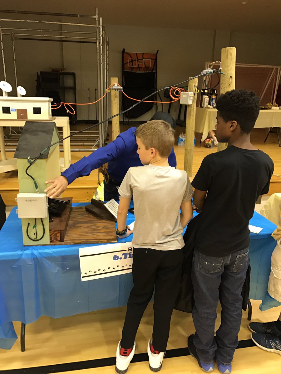 #BEScareerday learning about how we get tv and internet!