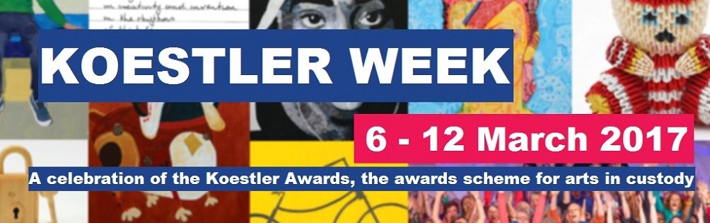 KoestlerArts's tweet photo. Great to hear about the #KoestlerAwards2017 being promoted in #HMPLowMoss, #HMPWymott and #HMPExeter! What are you doing for #KoestlerWeek? https://t.co/N2B7bB9qCH