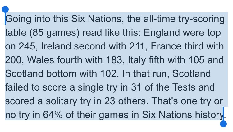 thistlerugbypod's tweet photo. Amazing insight as always from @BBCTomEnglish. Those days are gone- backing @Scotlandteam to score 3 tomorrow! #keeeeman https://t.co/Mh3a6DjjQL