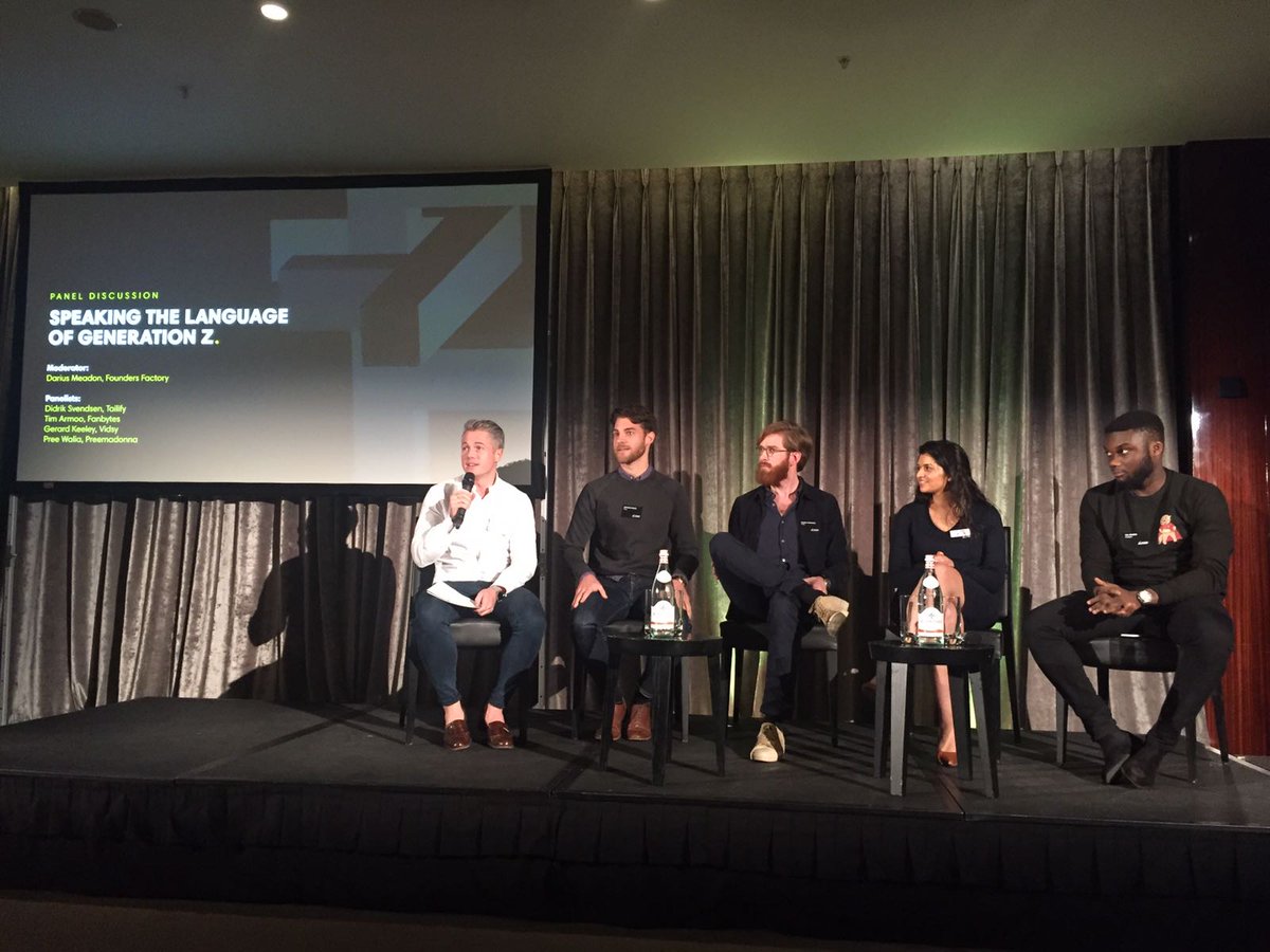 foundersfactory's tweet photo. "They’re bold, they’re audacious. They consume content quickly but want to make it their own and make it authentic." @preewalia on #GenZ https://t.co/N5YK57yIDU