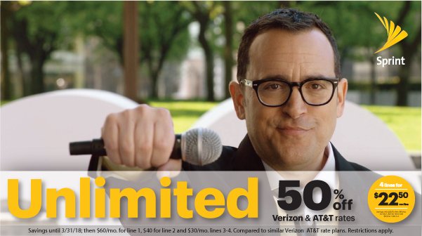 AmrWahba1080's tweet photo. Paying 50% more for Verizon’s Unlimited plan? Time to drop it. 🎤 Get Unlimited for just $22.50/mo. w/Sprint. https://t.co/UWTdrMsO1t https://t.co/npsDk4c8pk