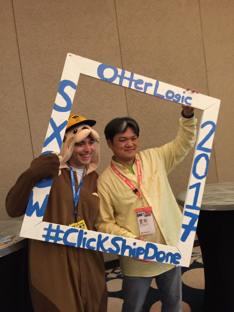 Otter_Logic's tweet photo. Making new friends at the @CapitalFactory #sxsw pitch event! https://t.co/PlYi1Rv6S2