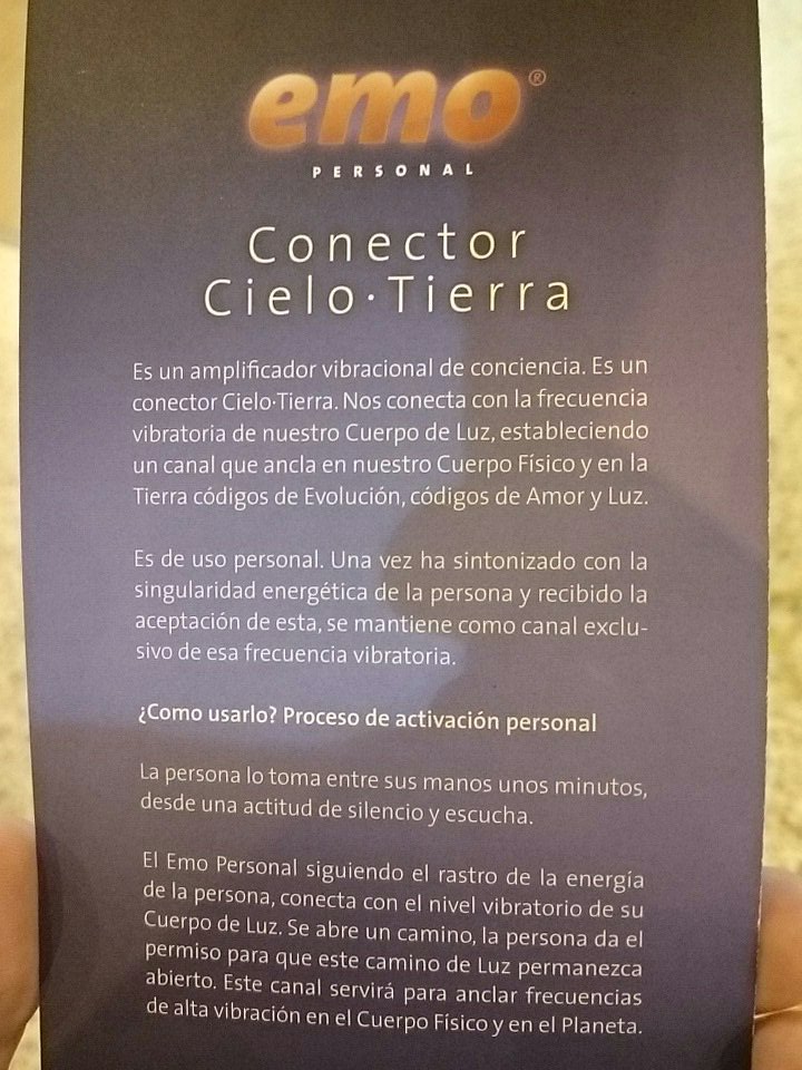 Conector cielo-tierra, que te conecta con las vibraciones de la Madre Tierra. 