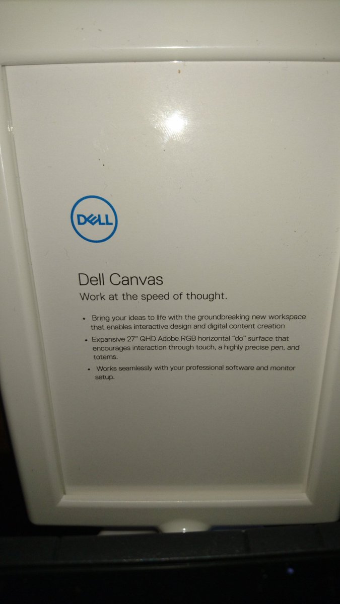 Checking out the Dell Canvas at #SXSW fantastic piece of kit, a real challenger to wacom and surface pro.