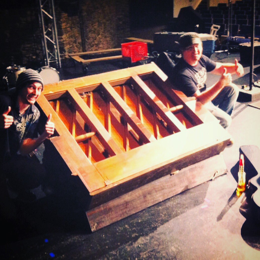 That time that @williamjsims had a new guitar and wanted to use it for a music video. Then, the Joshes almost crushed it with a piano...