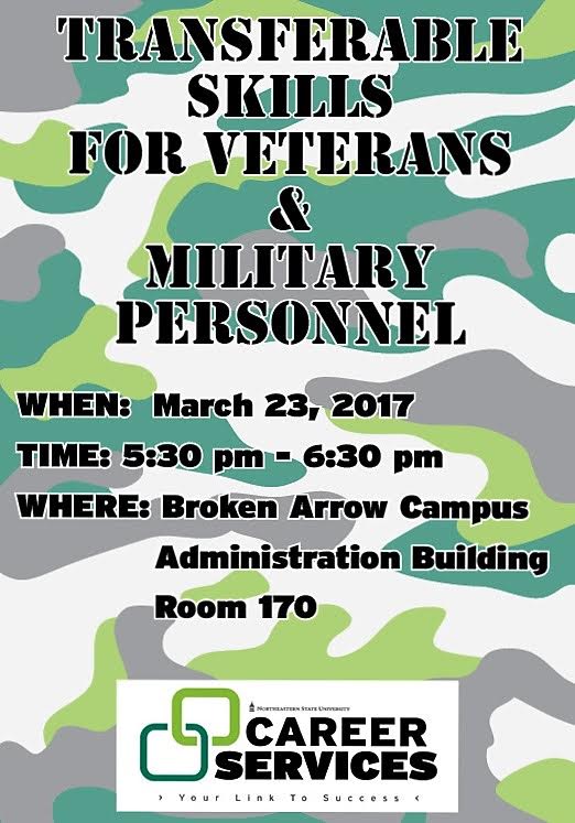 NSUBAEngagement's tweet photo. Check out career services event for veterans and military personnel. #NSUBA #careerservices #veterans https://t.co/G1ppO407eZ