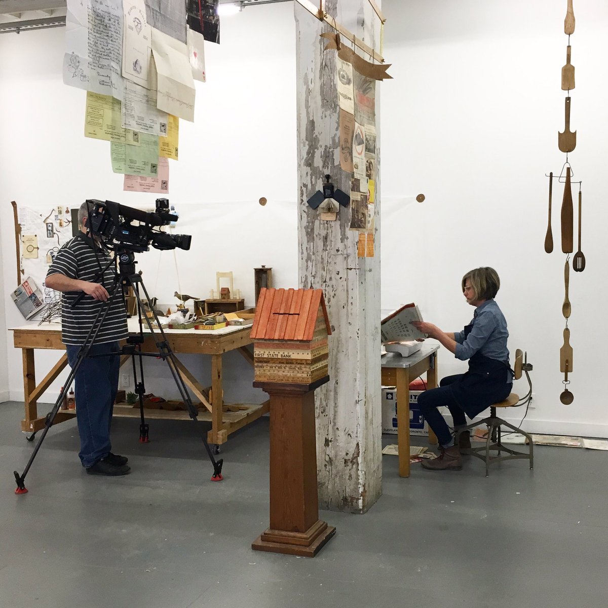 bemiscenter's tweet photo. Learn about Alison Pebworth's installation incorporating Nebraska history at 4PM today on @3NewsNowOmaha Upfront at 4 w/ @lindseytheis! https://t.co/gVKVCOElRl