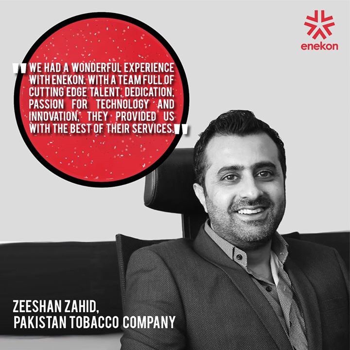 enekondesign's tweet photo. We believe in providing our clients with the best. 
We thank Muhammad Zeeshan Zahid of Pakistan Tobacco Company( PTC) for his kind words. https://t.co/SHdkIMojWo