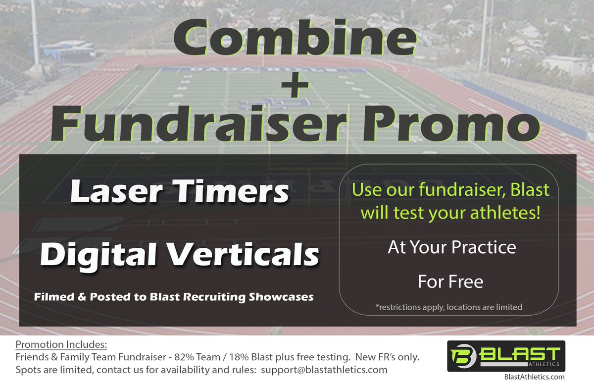 BlastAthleticMW's tweet photo. Coaches Earn Money &amp; See how your Players Stack UP!!#BlastAthletics #Combine #AnySport #40ydDash #ProShuttle#VerticalJump #BroadJump https://t.co/IPjigPrgvx