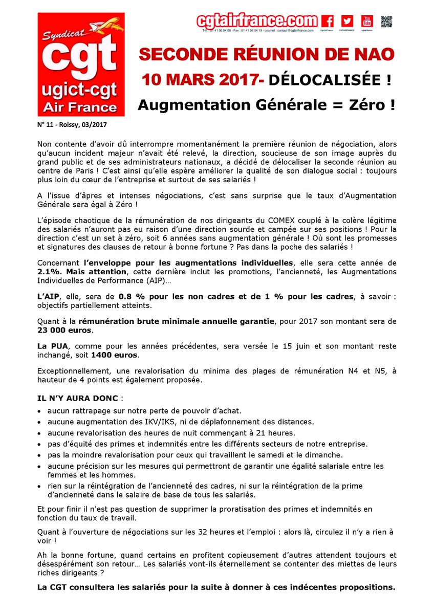 CGT AIR FRANCE tweet media