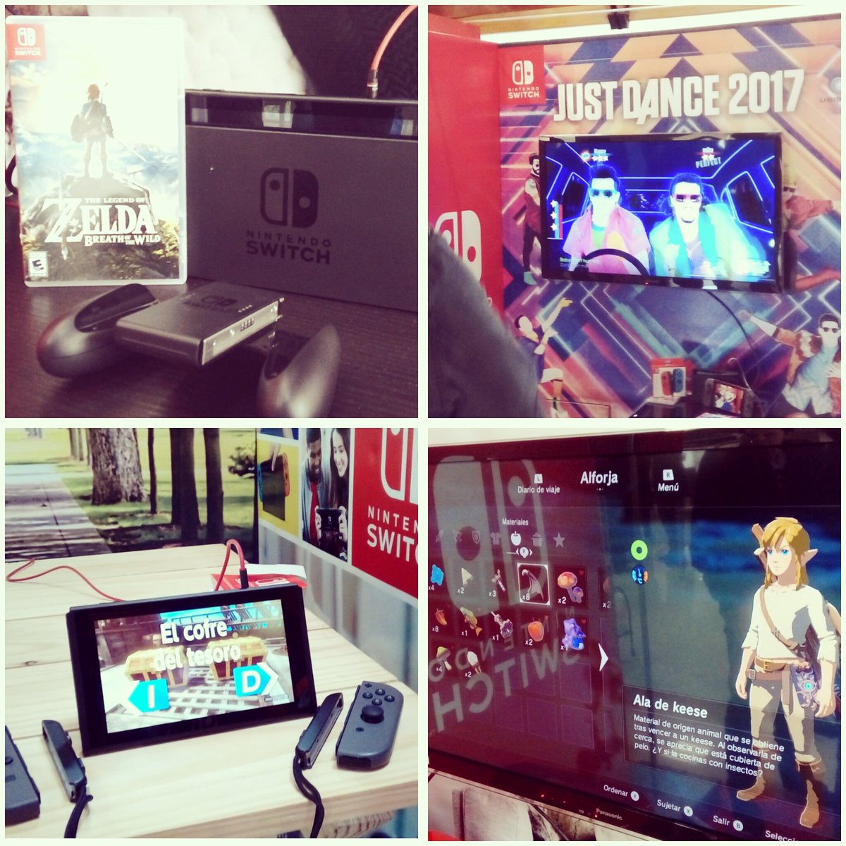 tata_colombia's tweet photo. Esta mañana, probando #NintendoSwitch. La consola está increíble! Gracias @LinioColombia por la invitación. 🎮🙌 #NintendoSwitchEnLinio https://t.co/N7uGstypcM