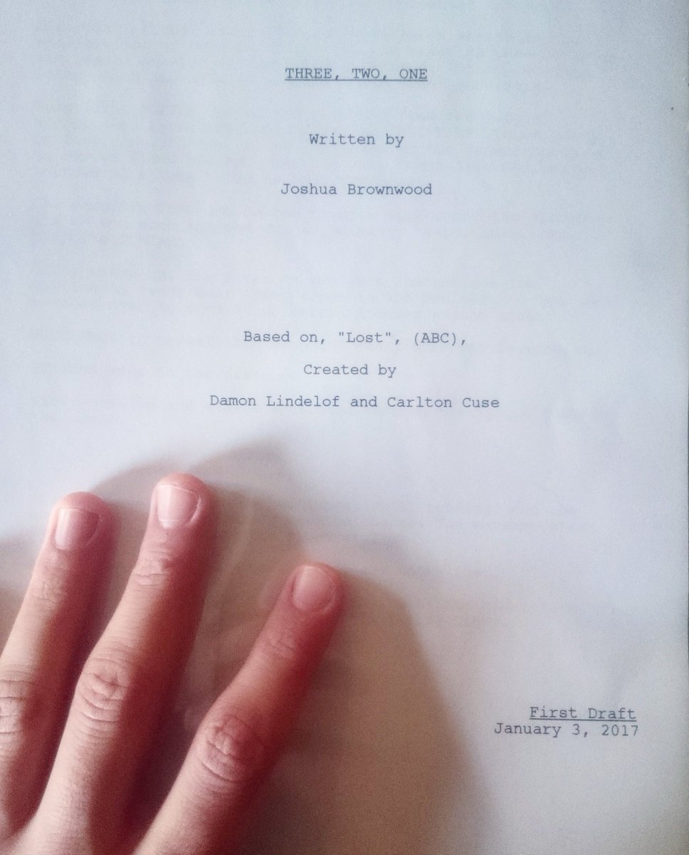 joshjb's tweet image. Printed my first spec script today. Finished two months ago, but this actually feels real now! #WeHaveToGoBack #screenwriting #amwriting