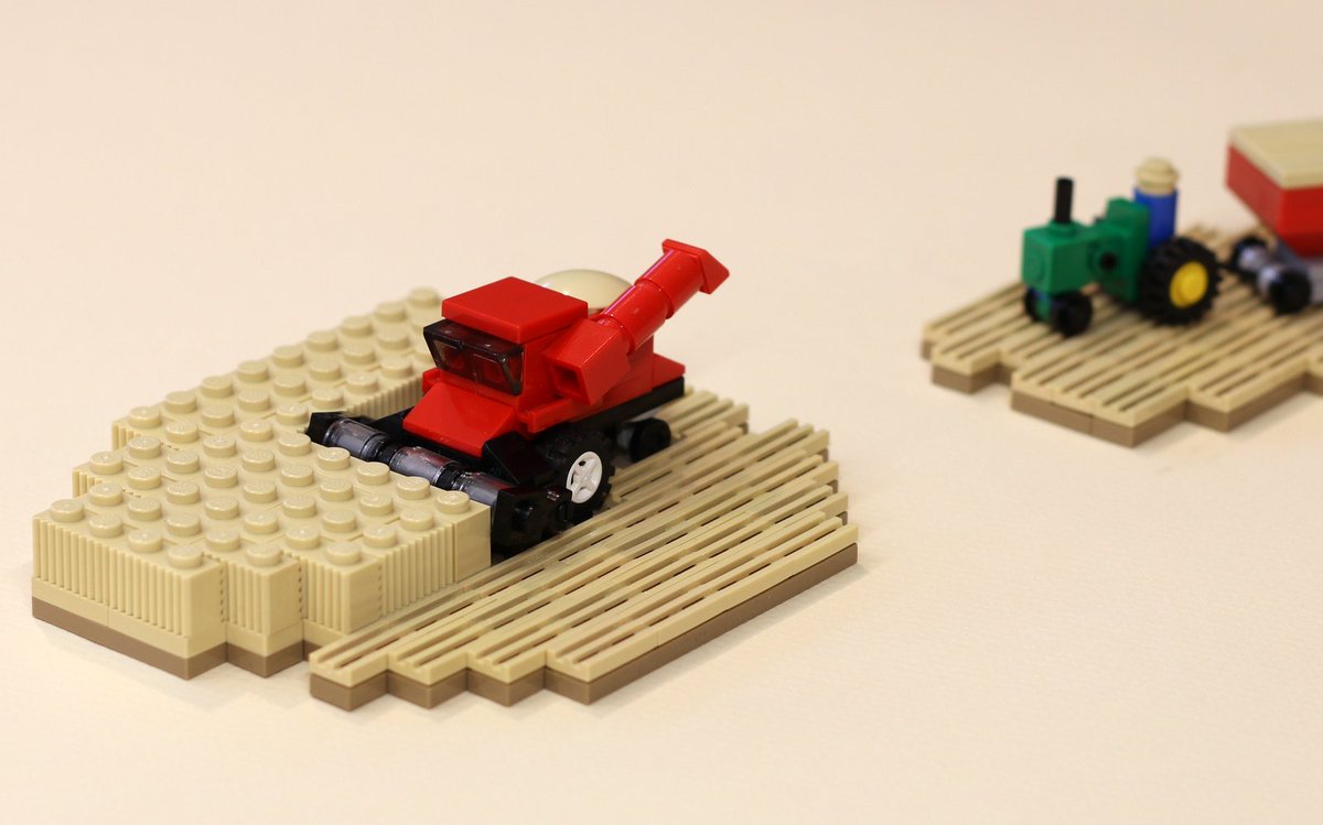 LEGO Micro Scale Combine Harvester Custom Model .PDF INSTRUCTIONS NO BRICKS! 