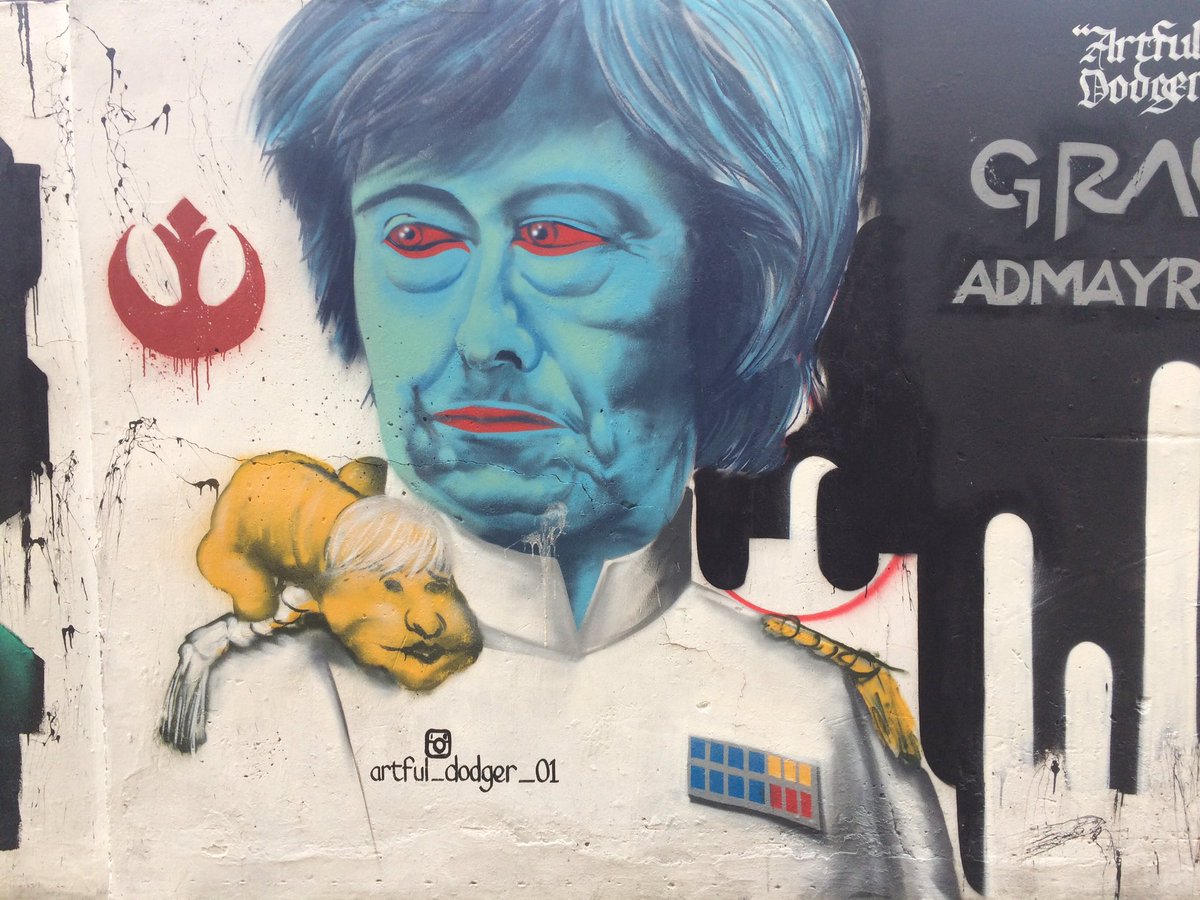 ...and for her next role, Mrs May will be playing Bond villain, Countess Trump Licker