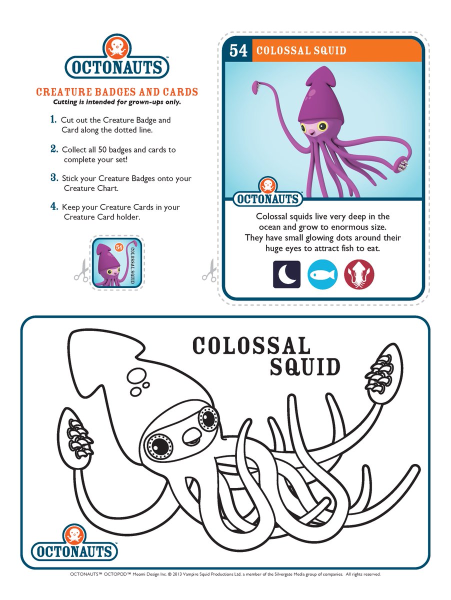 Octonauts Creature Chart