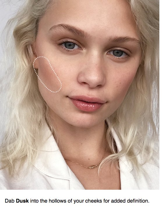 trying to put on <a href="/glossier/">Sponge Bob</a>'s new cloud paint but, real talk, i don't have hollows on my face. just lots and lots of cheeks.