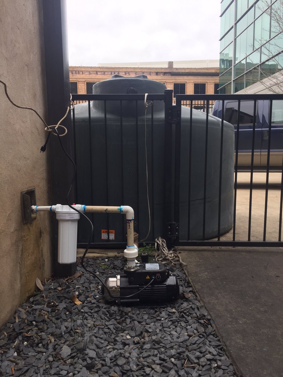 Prepare for the worst, hope for the best. We will have flushing toilets and clean plates and utensils through this whole fiasco!!