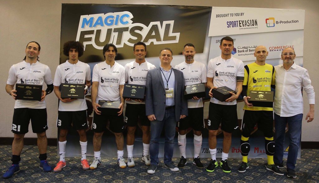 CafeYounesKSA's tweet photo. #tbt to #magicfutsal #cafeyounes #paolomaldini #rayngiggs @seanfreestyle #falcao #VahidShamsaee #NabilAkaazoun #ZoranRakicevic https://t.co/UxWqMS8puY