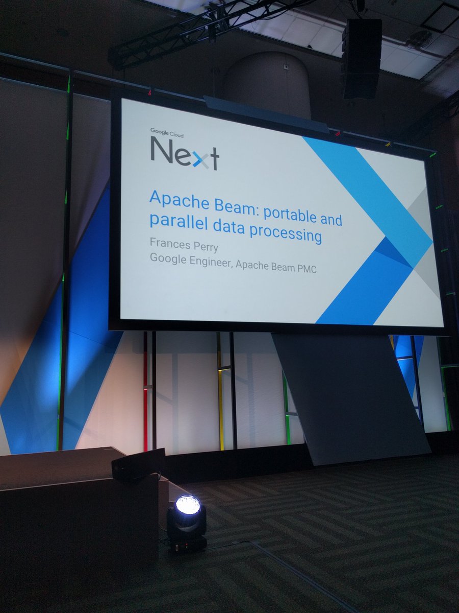 jmaciver22's tweet photo. Last (but not least) session of #cloudnext17 Apache Beam. https://t.co/zGds5ujlCJ