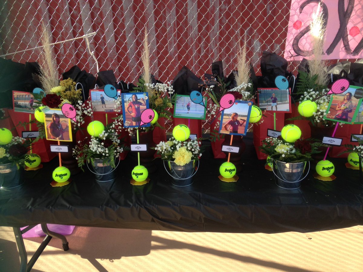Senior night for the tennis team! You will be missed seniors! ❤️🎾 #Aztecempire