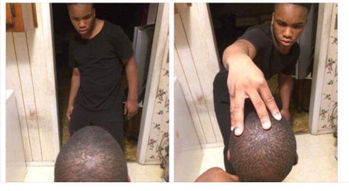 CauseWereGuys's tweet photo. If Yo Barber ever do this just know your shit is fucked up 😂 https://t.co/VDb2cY1HhK
