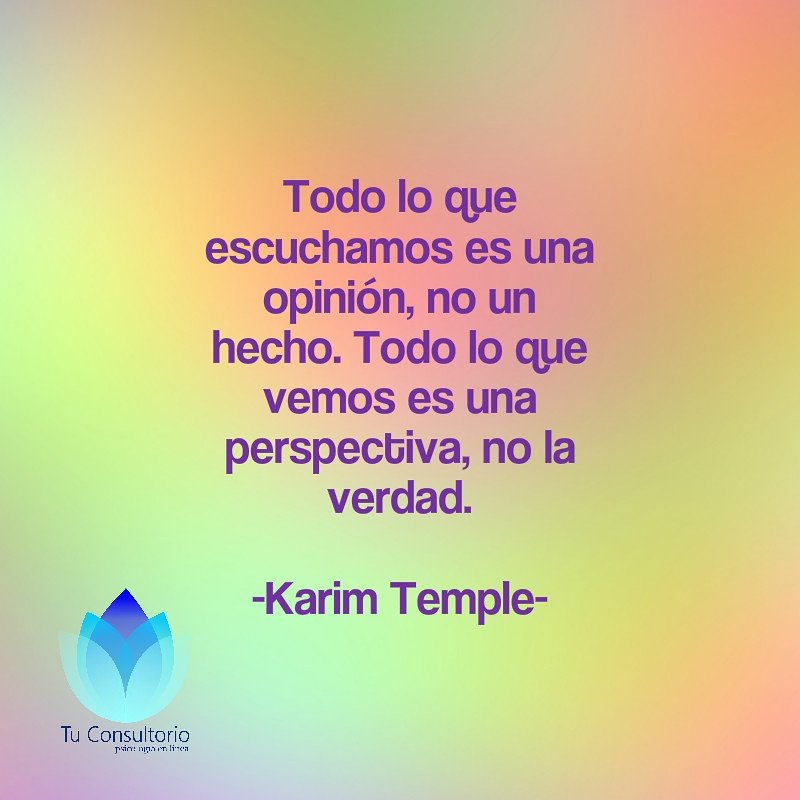 TuConsultorio_'s tweet photo. No te dejes llevar por una sola opinión. #felizviernes #TuConsultorio https://t.co/MW5CziCYp3