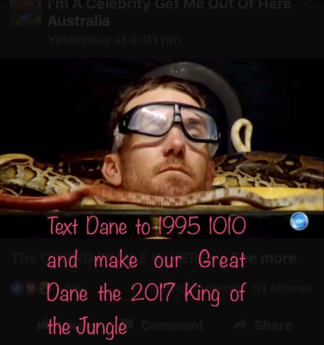 Hey all my Collingwood friends. Let's show Swanny we still love him. Get texting. If each supporter does 5 it's in the bag. Share this post