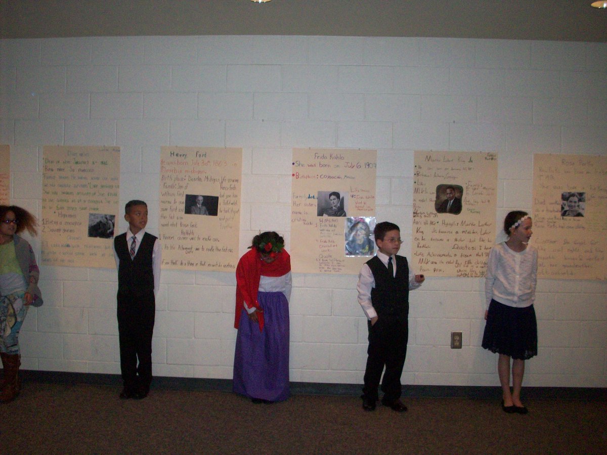 From researching and writing Biographies to a Wax Museum-Great Job Third Grade!