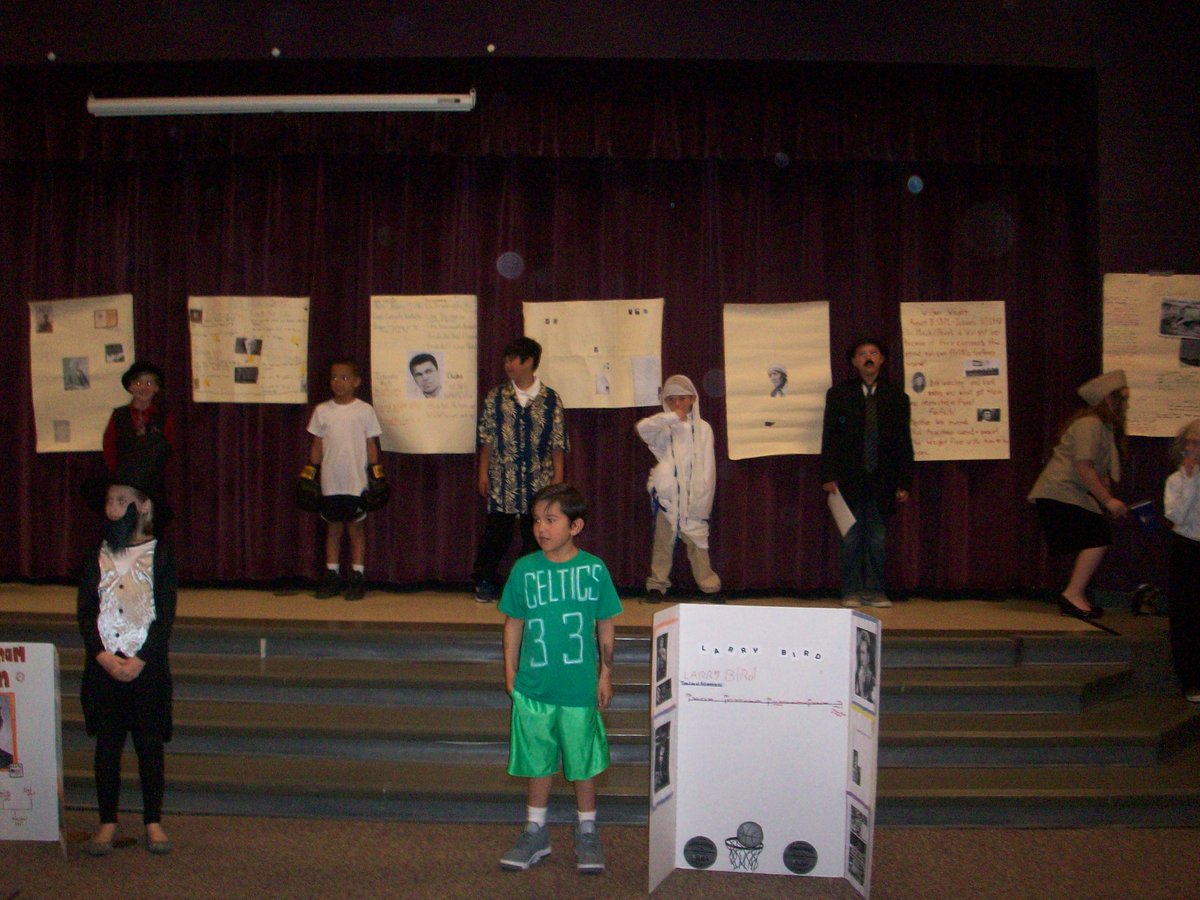 From researching and writing Biographies to a Wax Museum-Great Job Third Grade!