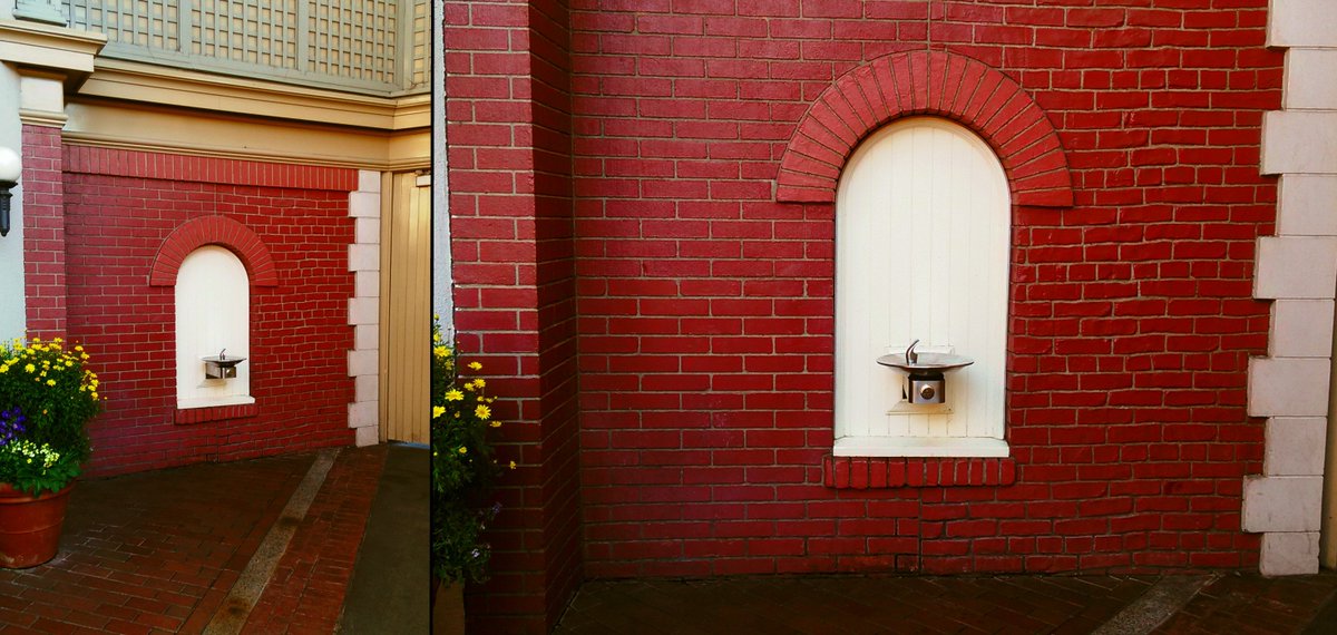 WaltsDisneyland's tweet photo. Went to #Disneyland yesterday, 1st time I noticed the "Test Wall." Been there since 1955. #WaltDisney #TestWall https://t.co/TVAj97pZeQ https://t.co/p0YKSbGslZ