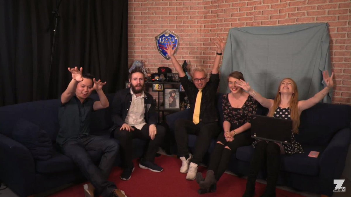 Nederob's tweet photo. Three years ago Tim and I sat down to play games live. Nowadays #BigRedLazor is a show on American TV @TBD #progress https://t.co/5VipeGZiMn