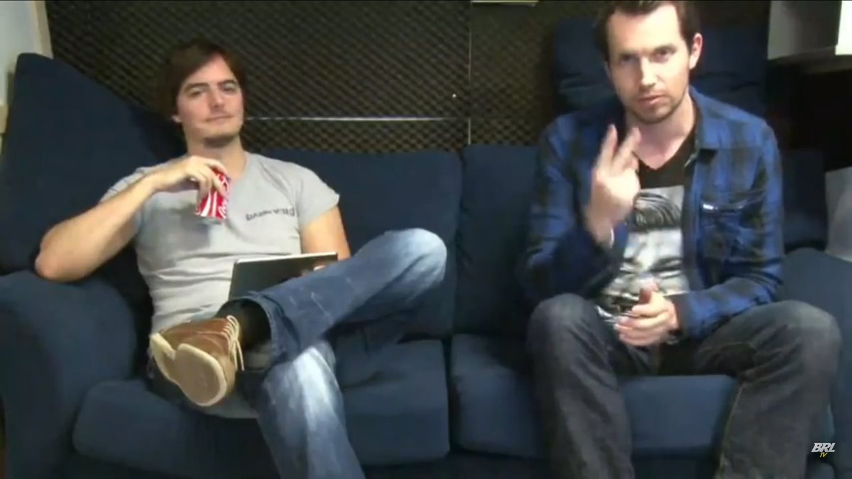 Nederob's tweet photo. Three years ago Tim and I sat down to play games live. Nowadays #BigRedLazor is a show on American TV @TBD #progress https://t.co/5VipeGZiMn