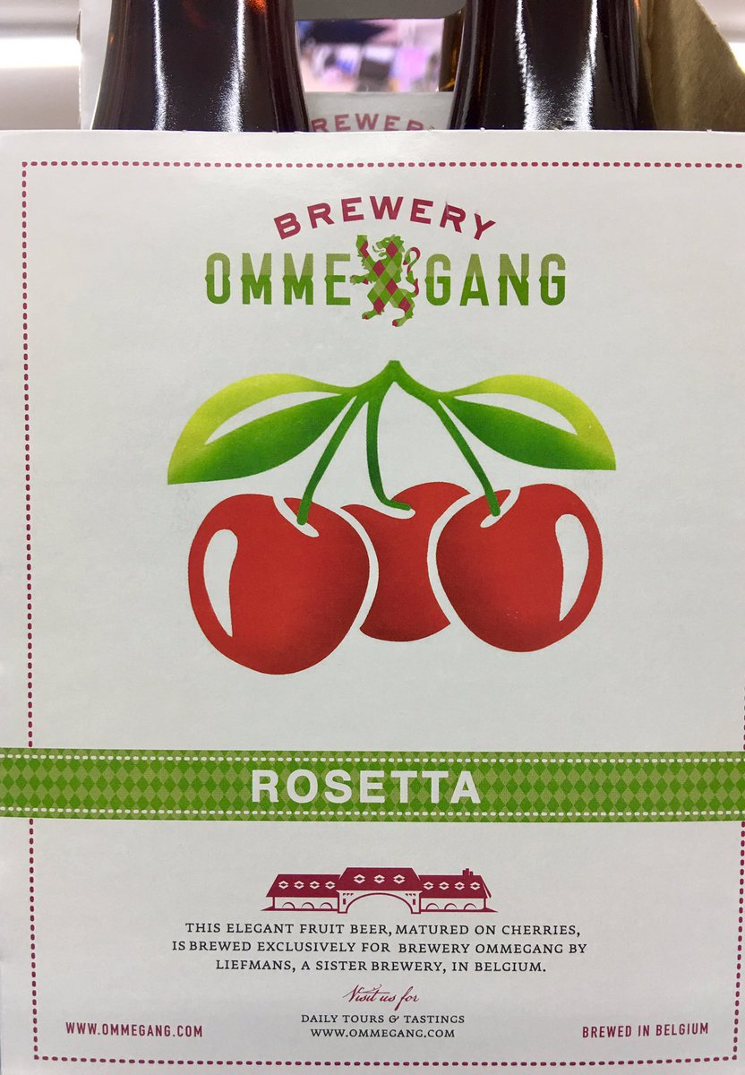 gngfairfield's tweet photo. New addition to our beers from @BreweryOmmegang #Rosetta. @CavBeerOH @sam_marts https://t.co/RP14Hmh1jW