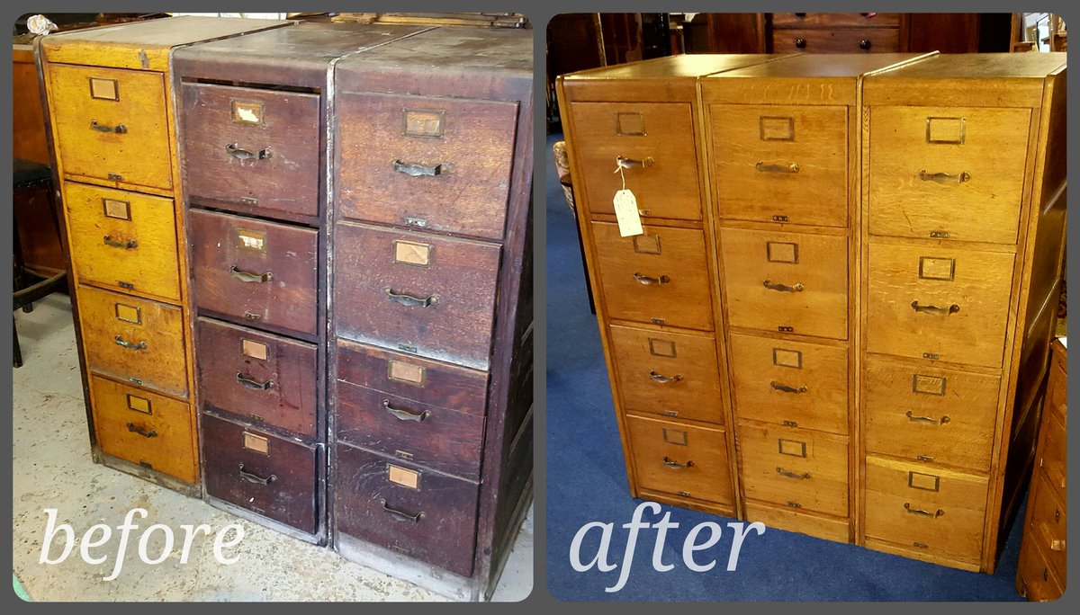 Browns Restoration On Twitter Bank Of Three Vintage Oak Filing
