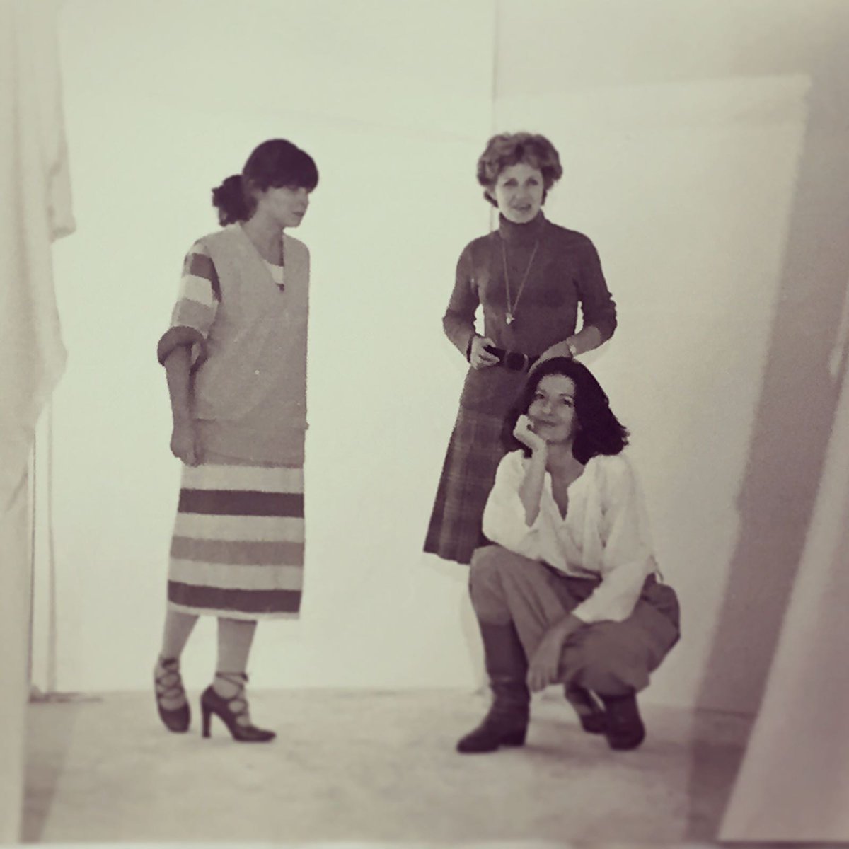 From our archives... Seventies vibe | Ginevra Grigolo and <a href="/ArtistisPresent/">Marina Abramović</a> in Bologna at Galleria Studio G7 |