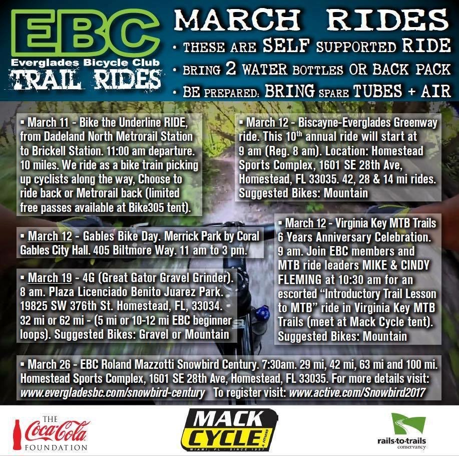 EvergladesBC's tweet photo. #Miami, check our event calendar for this weekend's ride line-up. https://t.co/I30gd68xRR #RideOn #RideEBC #EvergladesBC #EBCRides #Bike305 https://t.co/FvgUVdOF2y