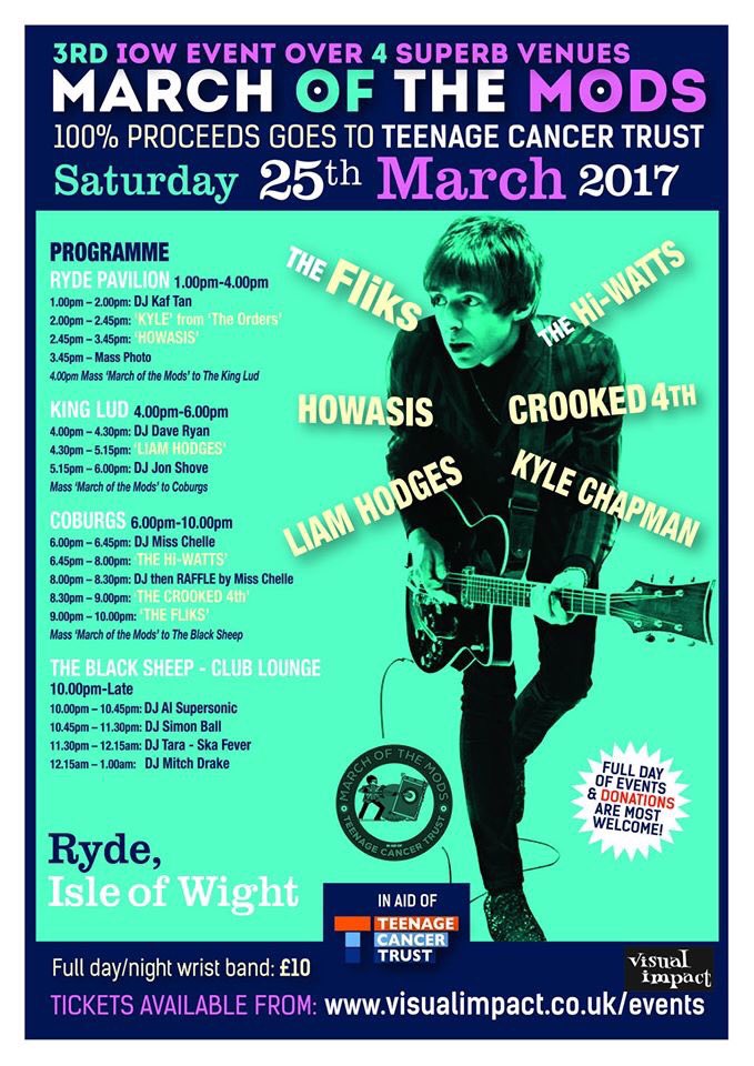 TheFliks's tweet photo. 25th March, catch us at IOW March of the mods. https://t.co/fRgOjV63DR