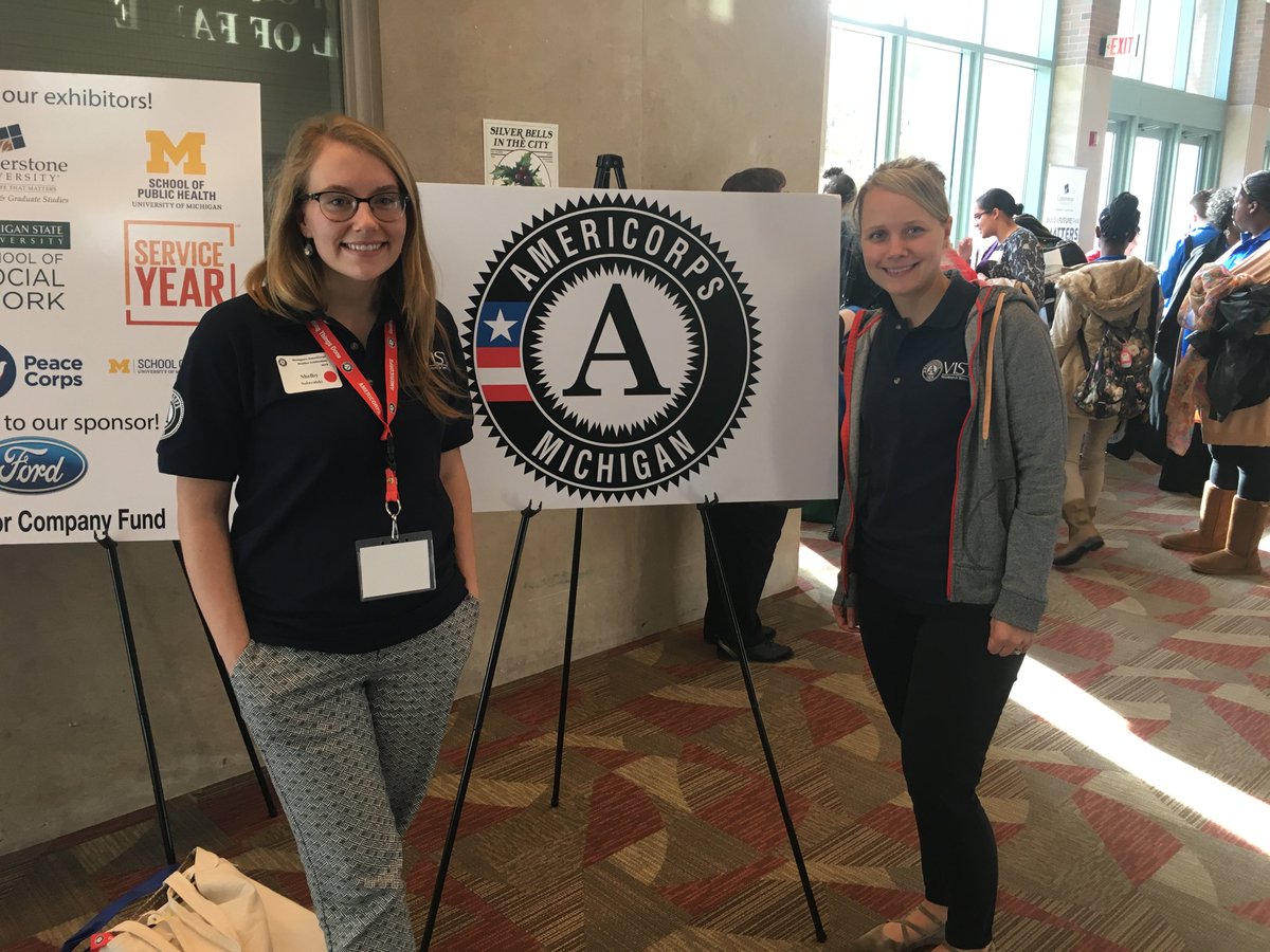 howimakechange's tweet photo. #FriendshipFriday Shelby &amp; Sarah reflect on how they are thankful for being able to work together &amp; collaborate! #MIACWeek #AmeriCorpsWorks https://t.co/FIsuIHu2np