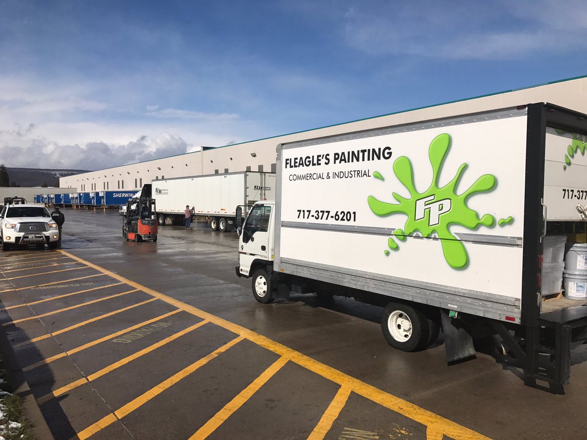 320 gallons of paint, and Fleagle's Painting is en route to paint 10,000 sq. ft. this weekend!