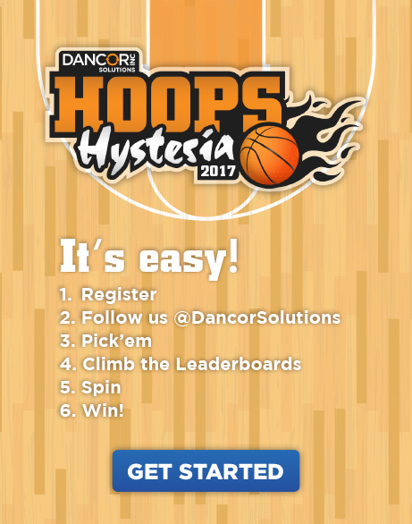 DancorSolutions's tweet photo. IT'S BACK! #DancorHoopsHysteria is LIVE! Click to register for our #MarchMadness Contest! CODE: DancorHoops2017 https://t.co/bRDuH7VPLs https://t.co/dD3CALRYti