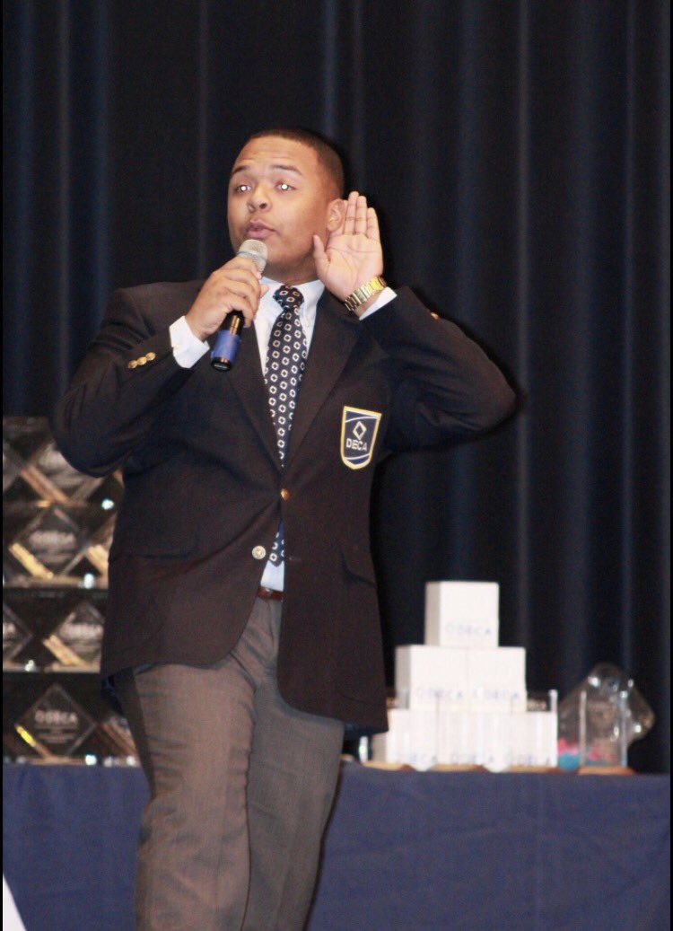 We were so grateful Brandon was able to attend our conference! @DECAVPBrandon