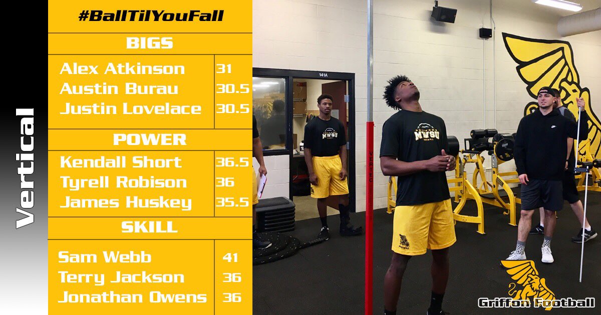 CoachWillie's tweet photo. Come Fly With Us! Griffons putting up big numbers. You must be explosive in the weight room to be explosive on the field! #BallTilYouFall https://t.co/sfAzuasx3m