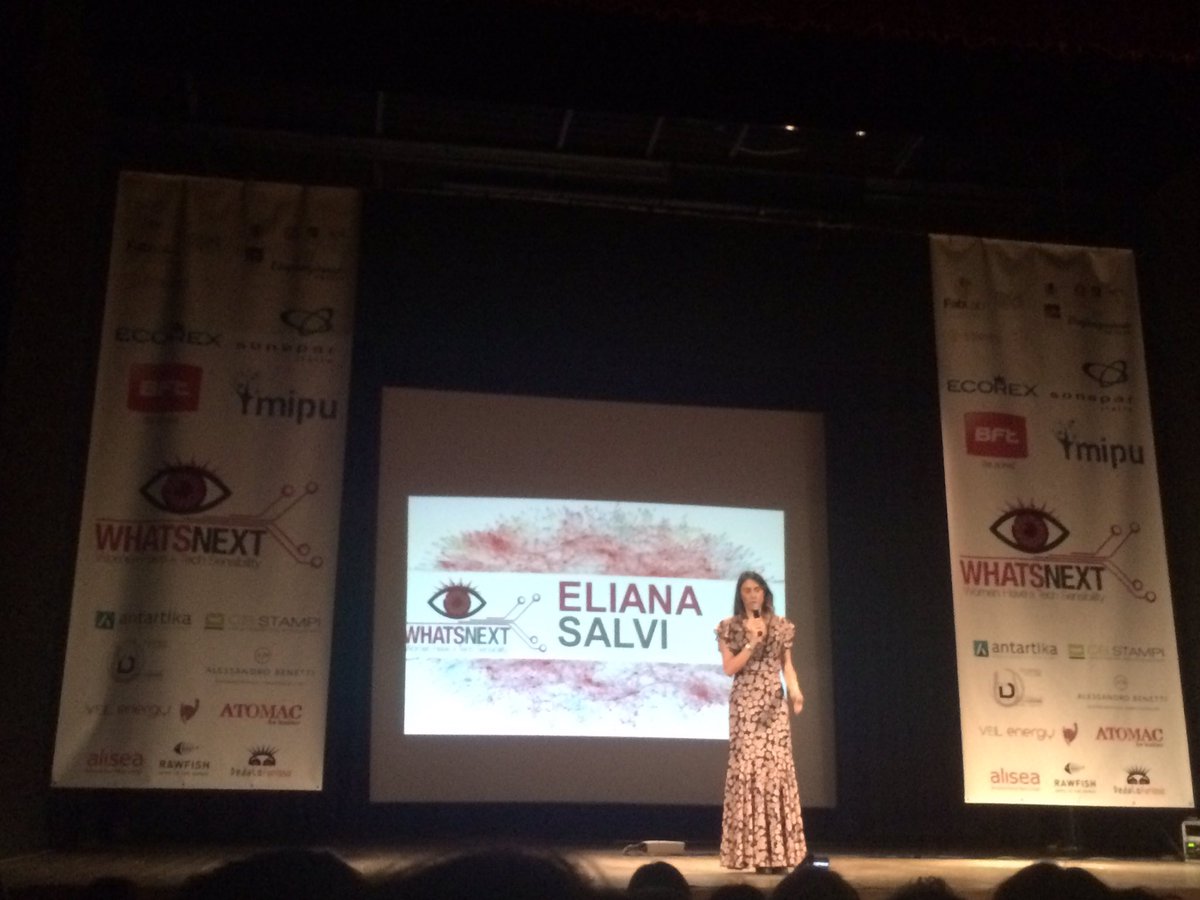 Anna_zavagna's tweet photo. @ElyPinktrotter ci racconta la sua esperienza da #donna nella #tecnologia al #whatsnext https://t.co/C5hW1JP9Ds